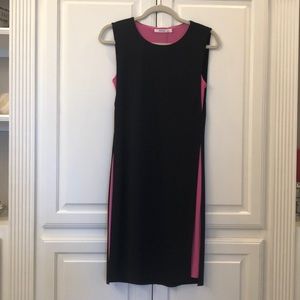 Classy Cocktail black and pink domino dress